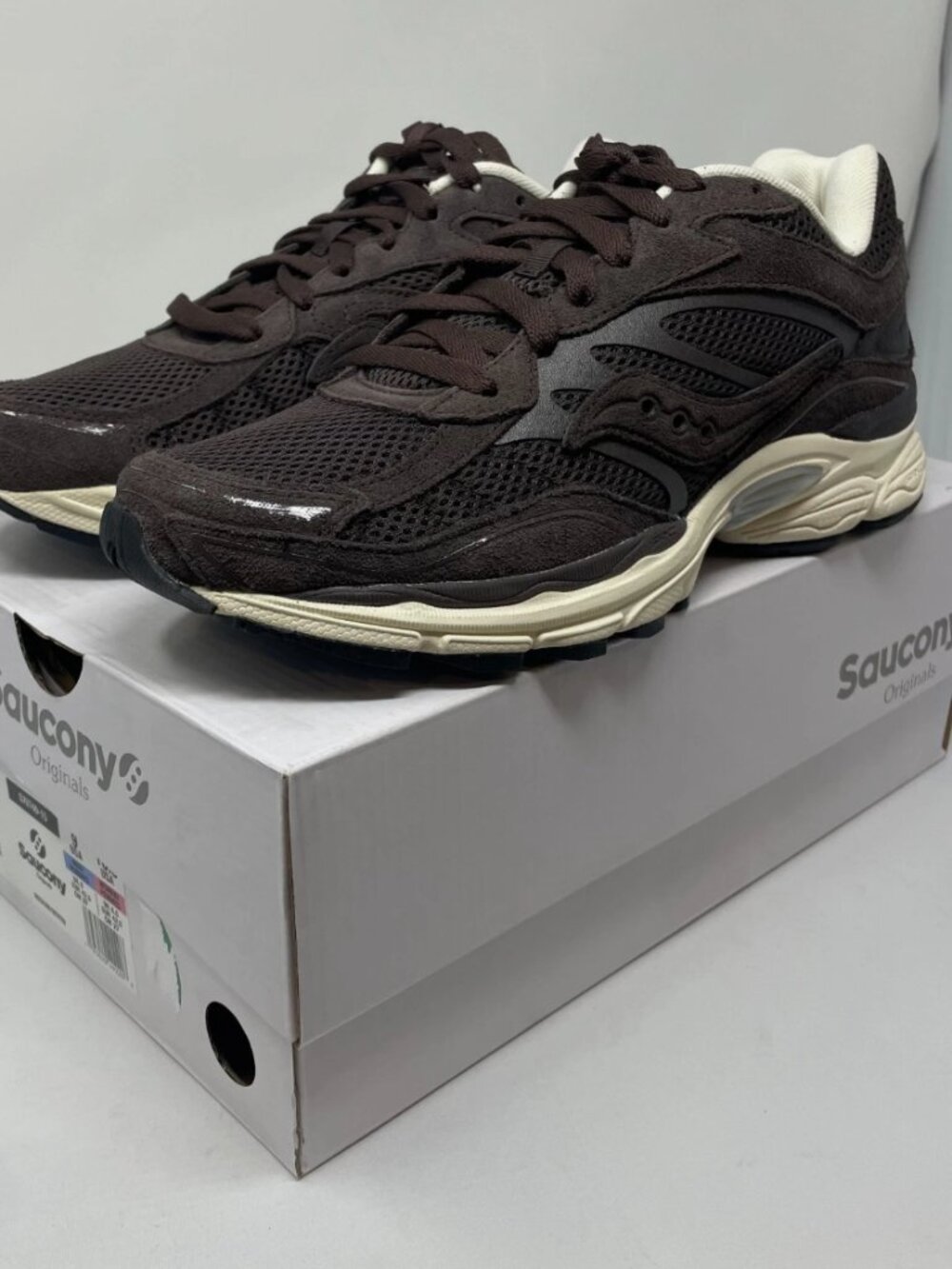 Saucony ProGrid Omni 9 Coffee‎ Cream Sneakers Men's 9 Women's 10.5 S70740-15